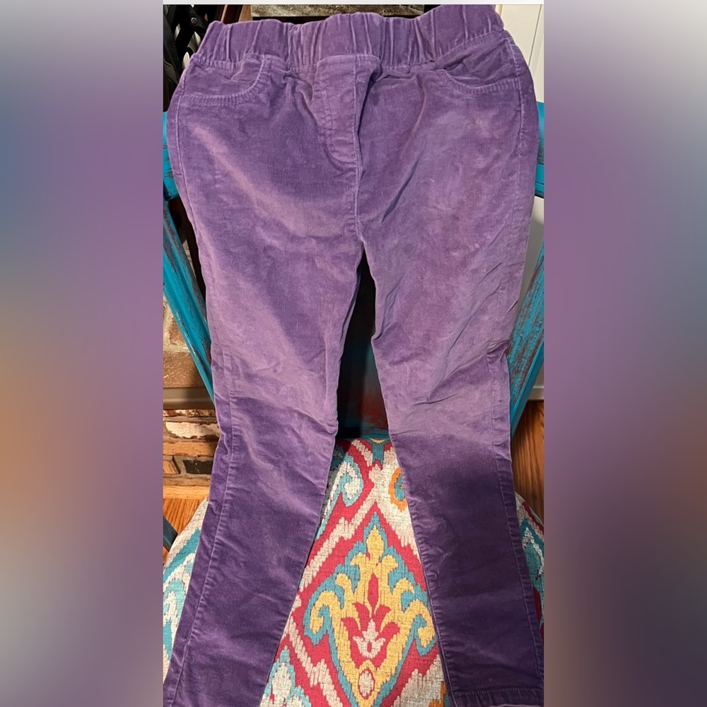 Boden Purple velvety pants, Size 9Y 134CM! Clean, soft and ready to wear!